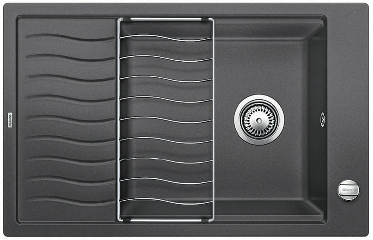 Spüle Blanco Elon Xl 6 S Silgranit Bxt: 101,4x39,8 Cm - Grau, MODERN, Stein (101,4/61,4/39,8cm)