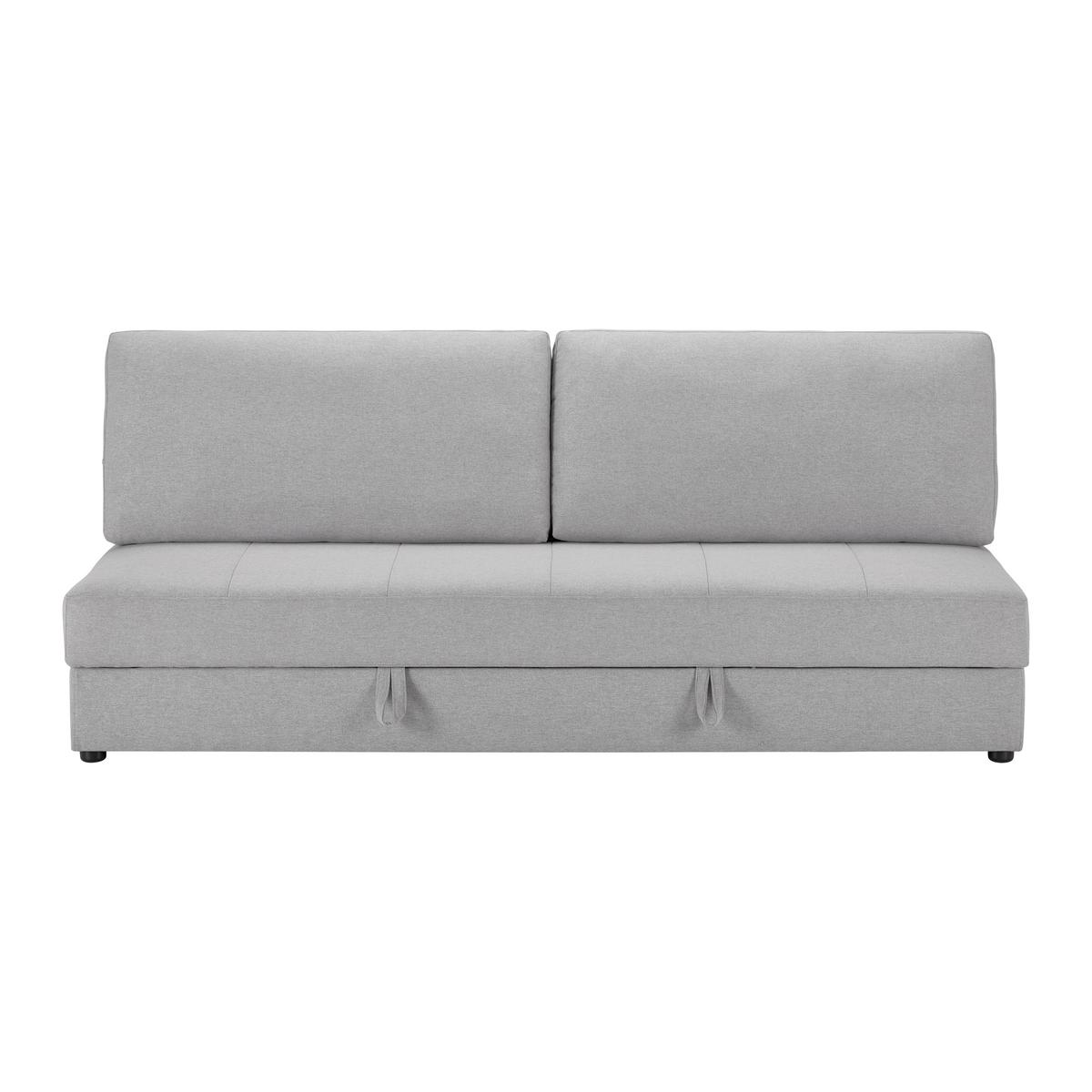 Rozkladacia pohovka CLAUDIO - čierna/svetlosivá, Modern, drevo/textil (200/85/93cm) - Livetastic