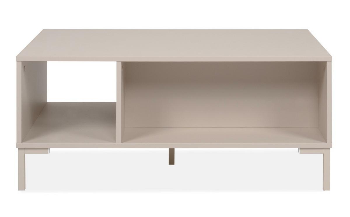 Couchtisch Korsika Kaschmir L: 100cm - Kaschmir, Design, Holzwerkstoff/Metall (100/60/43cm) - MID.YOU