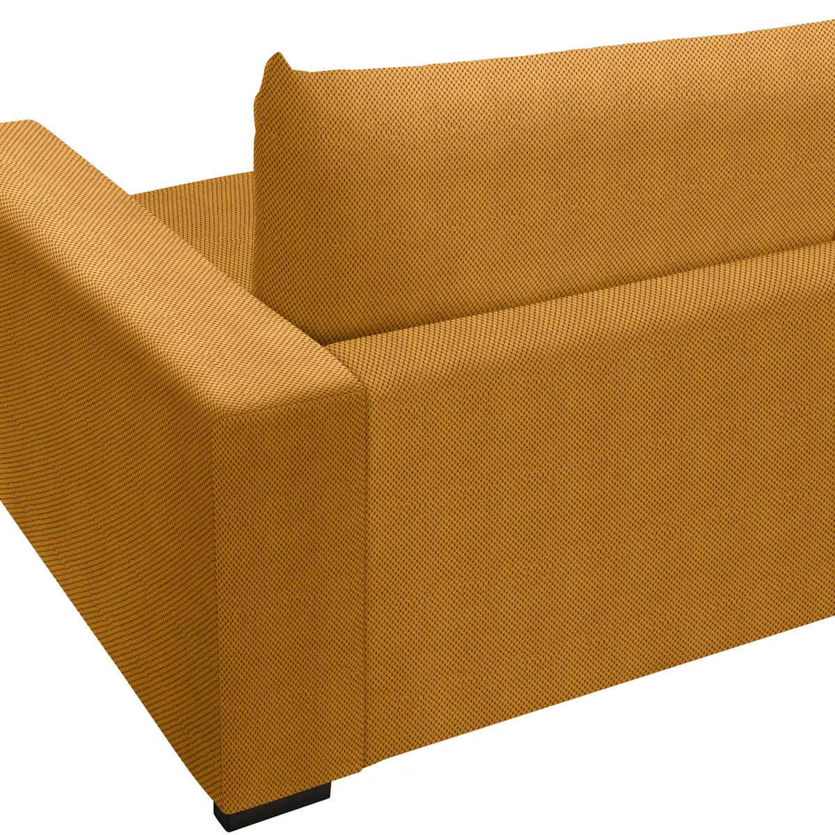 Mega pohovka PEDRO 1200, hořčicově žlutá - hořčicově žlutá, Moderní, kov/dřevo (261/83/124cm) - Mömax