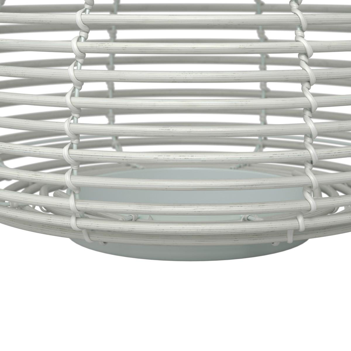 VONKAJŠIE SVIETIDLO ANINA - biela, Modern, kov/plast (31/29/31cm) - Bessagi Garden