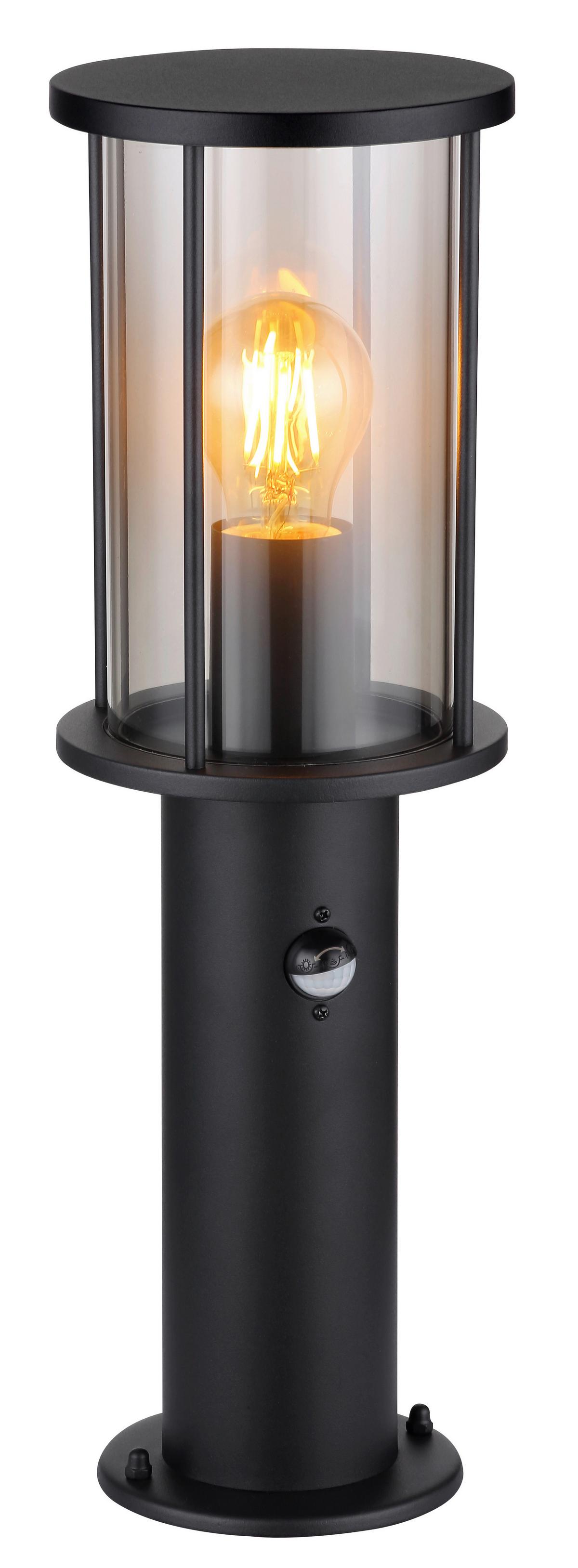 Außenleuchte 31361s - Schwarz, KONVENTIONELL, Glas/Metall (14,3/45cm) - Globo