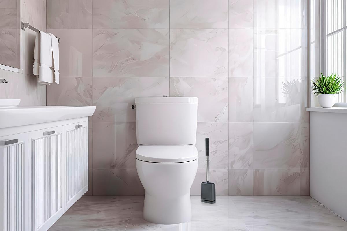 WC-BÜRSTE CLEANMAXX - Edelstahlfarben/Grau, Basics, Kunststoff/Metall (11,50/6,50/43cm) - CLEANMAXX