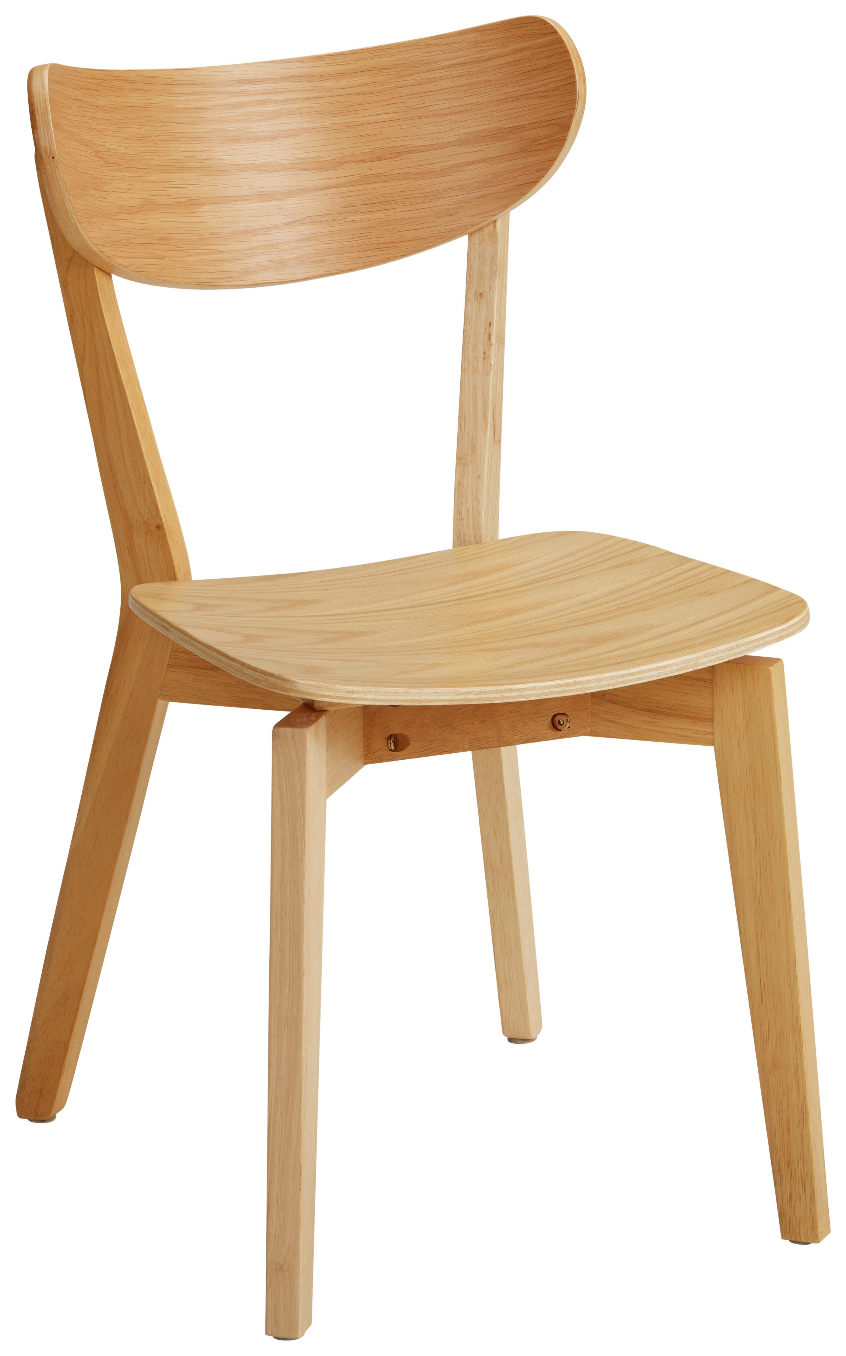 Jídelní Židle Roxby Dub Morený - barvy dubu, Lifestyle, dřevo (45/78/55cm) - Modern Living