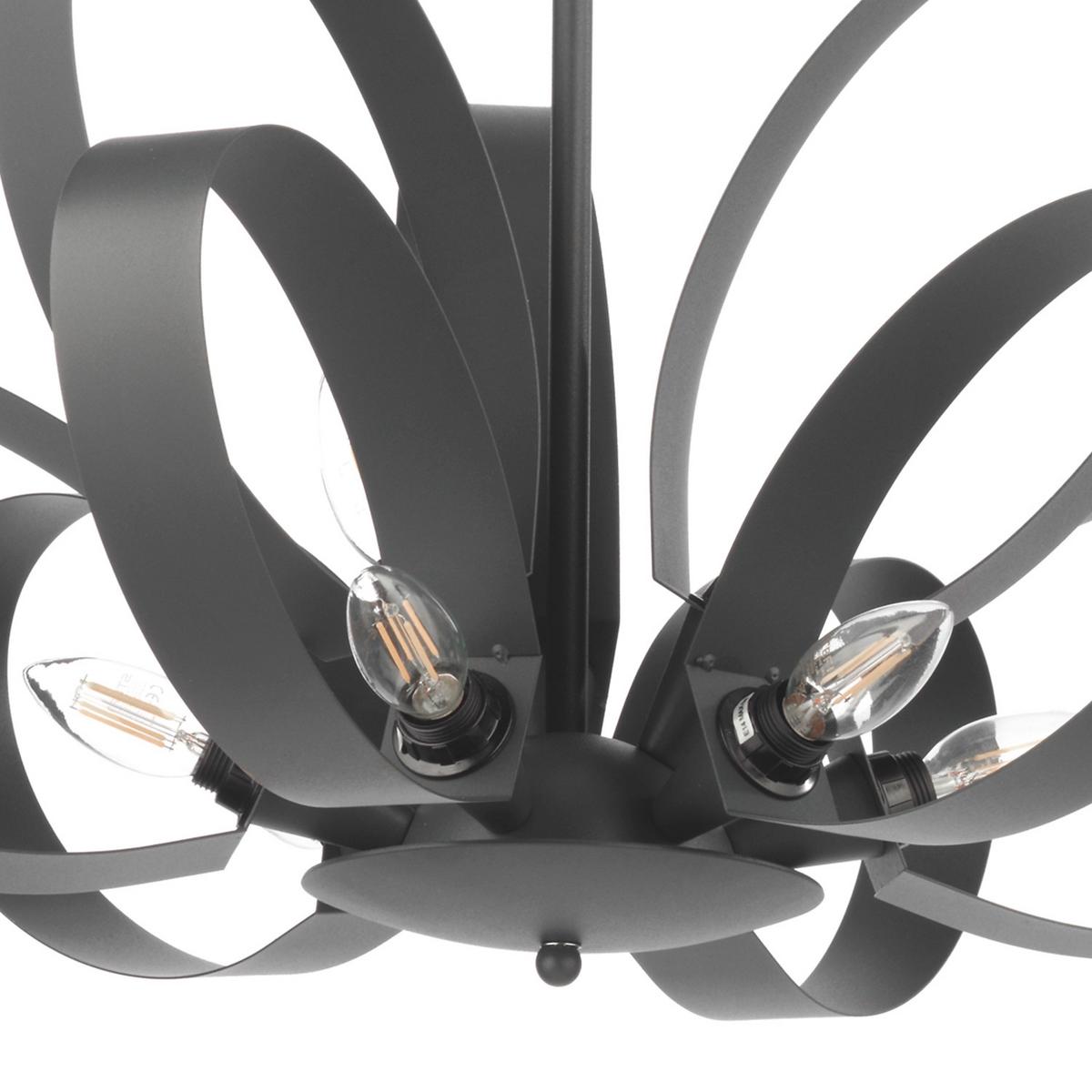 Kronleuchter 4735/9g - Grau, Design, Metall (75/115cm)