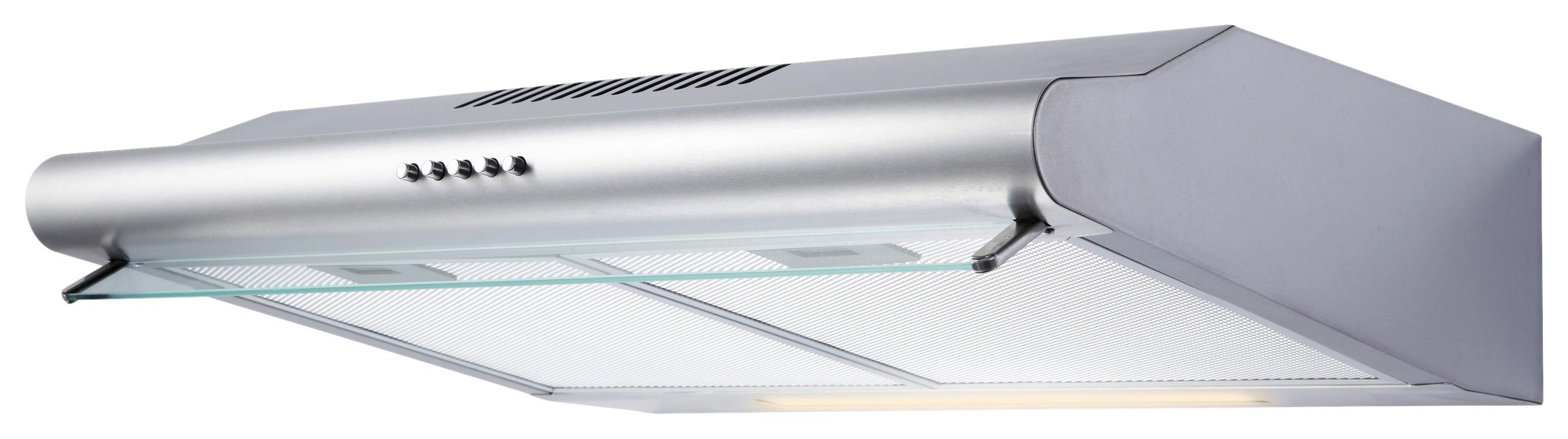Unterbauhaube UBH3001X Edelstahl B: 60 cm, Led - Edelstahlfarben, Basics, Glas/Metall (59,80/14/50cm) - PKM