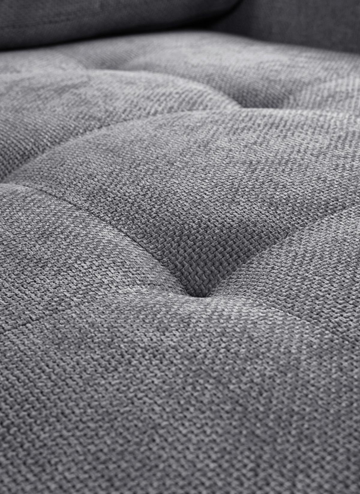 Ecksofa Naomi Grau/Schwarz, 265 cm - Schwarz/Grau, Design, Textil (265/162cm) - MID.YOU