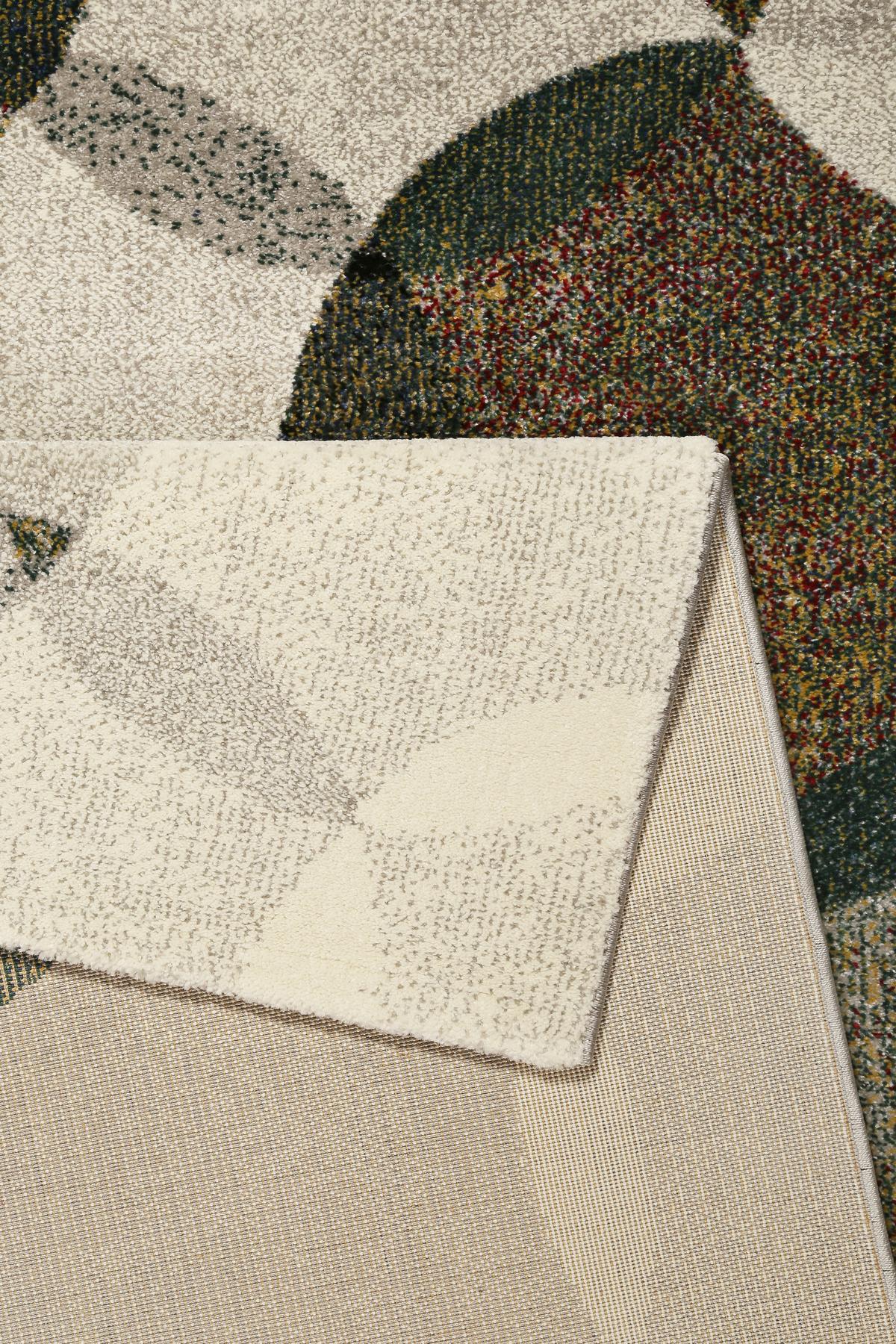 Webteppich Modernina - Dunkelgrün/Multicolor, KONVENTIONELL, Textil (120/170cm) - Esprit
