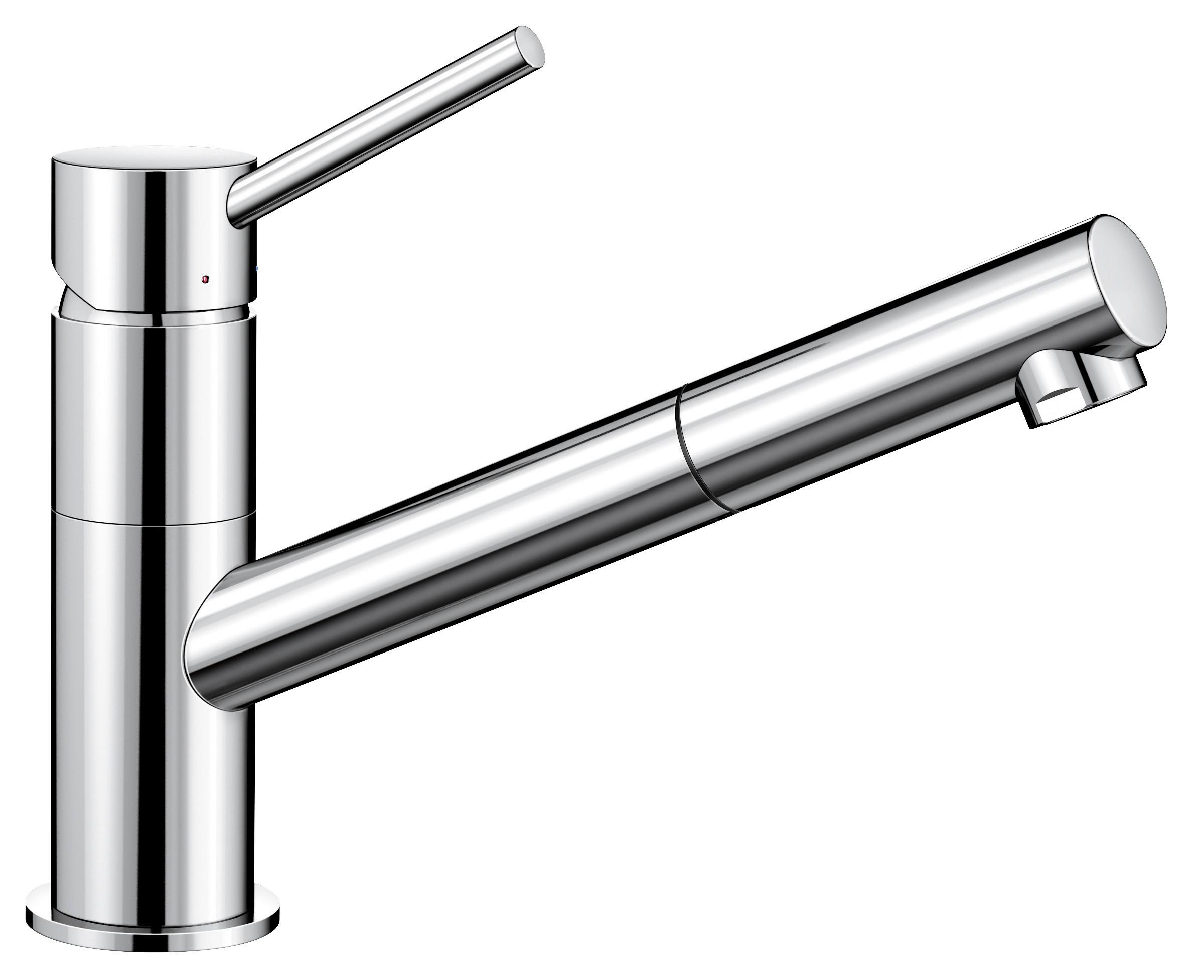 Küchenarmatur Blanco Kano-S Chrom Schwenkbar Hochdruck - Silberfarben, Metall (19,9cm)