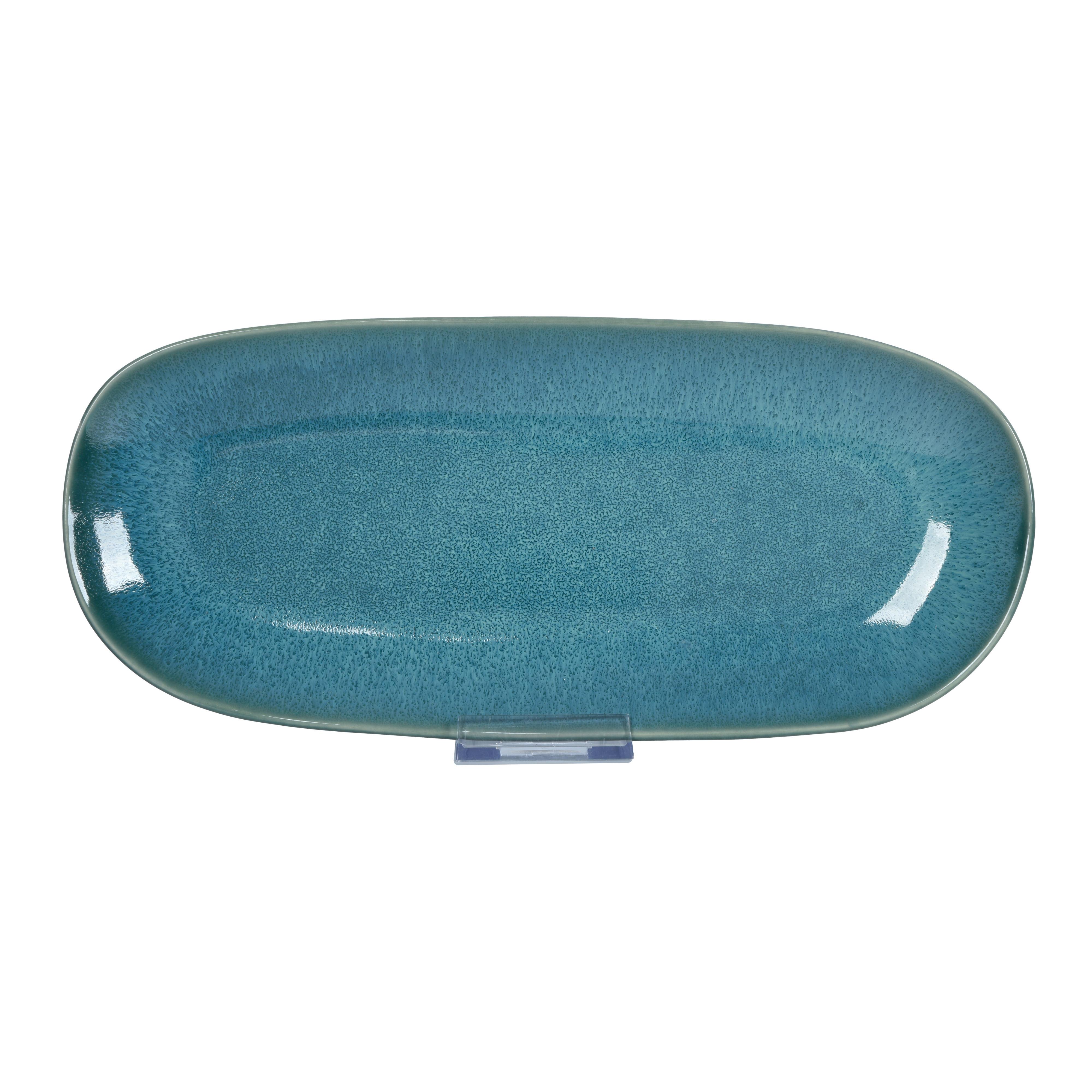 Servierplatte Chloe - Grün, LIFESTYLE, Keramik (33/14cm) - James Wood