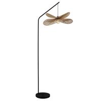 STOJACIA LAMPA BLI - čierna/prírodná farba, Modern, kov/papier (61,5/180/50cm) - Mömax