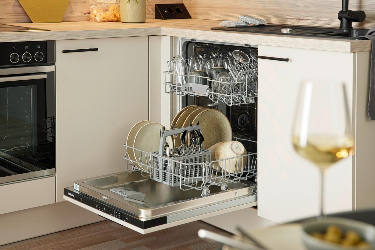 ROHOVÁ KUCHYŇ PN80/100-TOP- - šedá/černá, Moderní, kov/kompozitní dřevo (285/175cm) - Pino