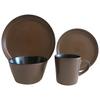 Kombiservice Moondust - Schwarz/Braun, Basics, Keramik - James Wood