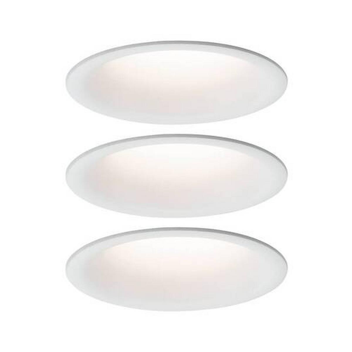 Deckenleuchte Ø 7,7 Cm 3-Flammig Dimmbar - Weiß, Design, Kunststoff (7,7/5cm) - Paulmann