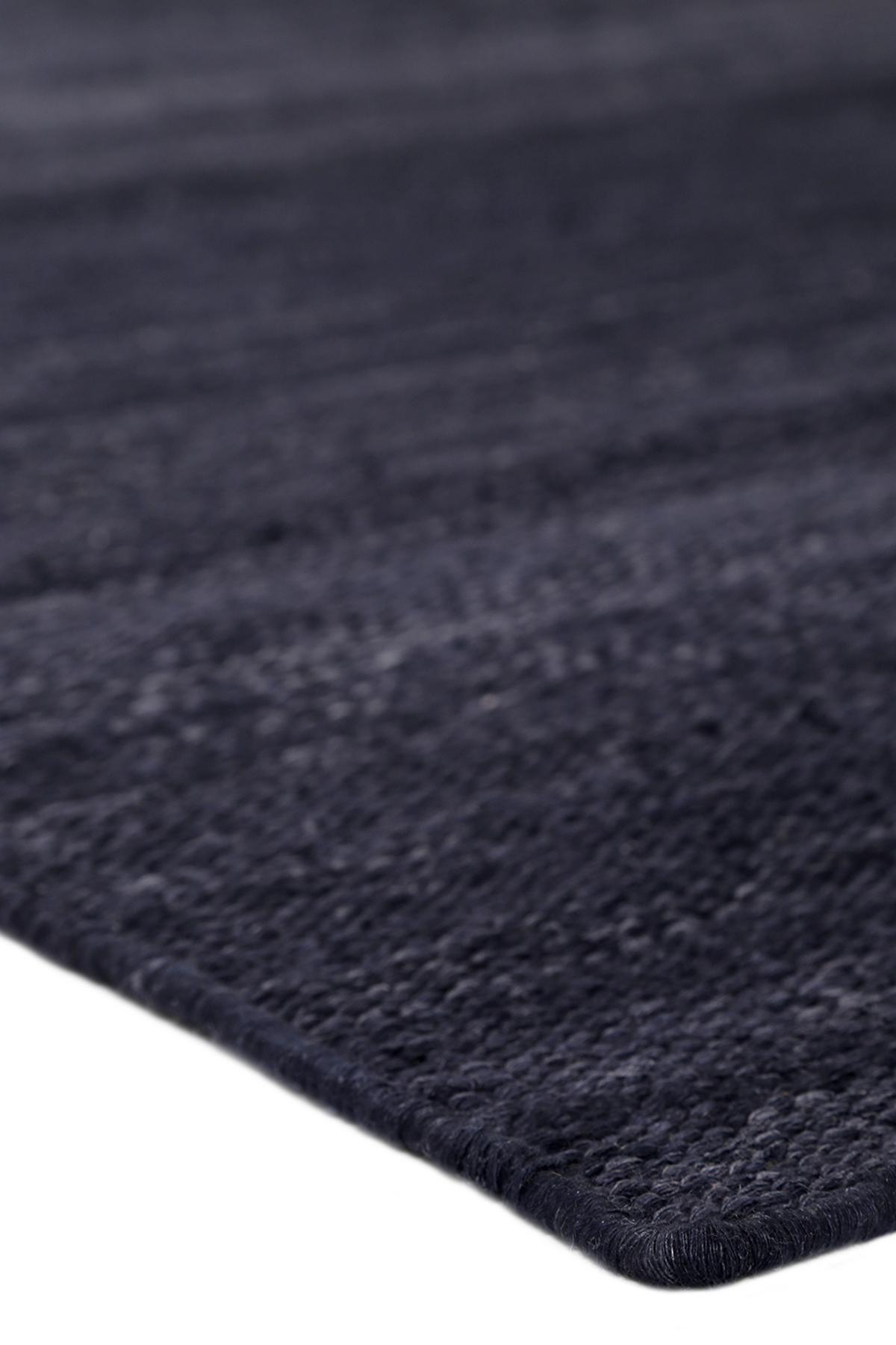 Handwebteppich Anthrazit Baumwoll Kelim 160x230 Cm - Anthrazit, KONVENTIONELL, Textil (160/230cm) - Esprit