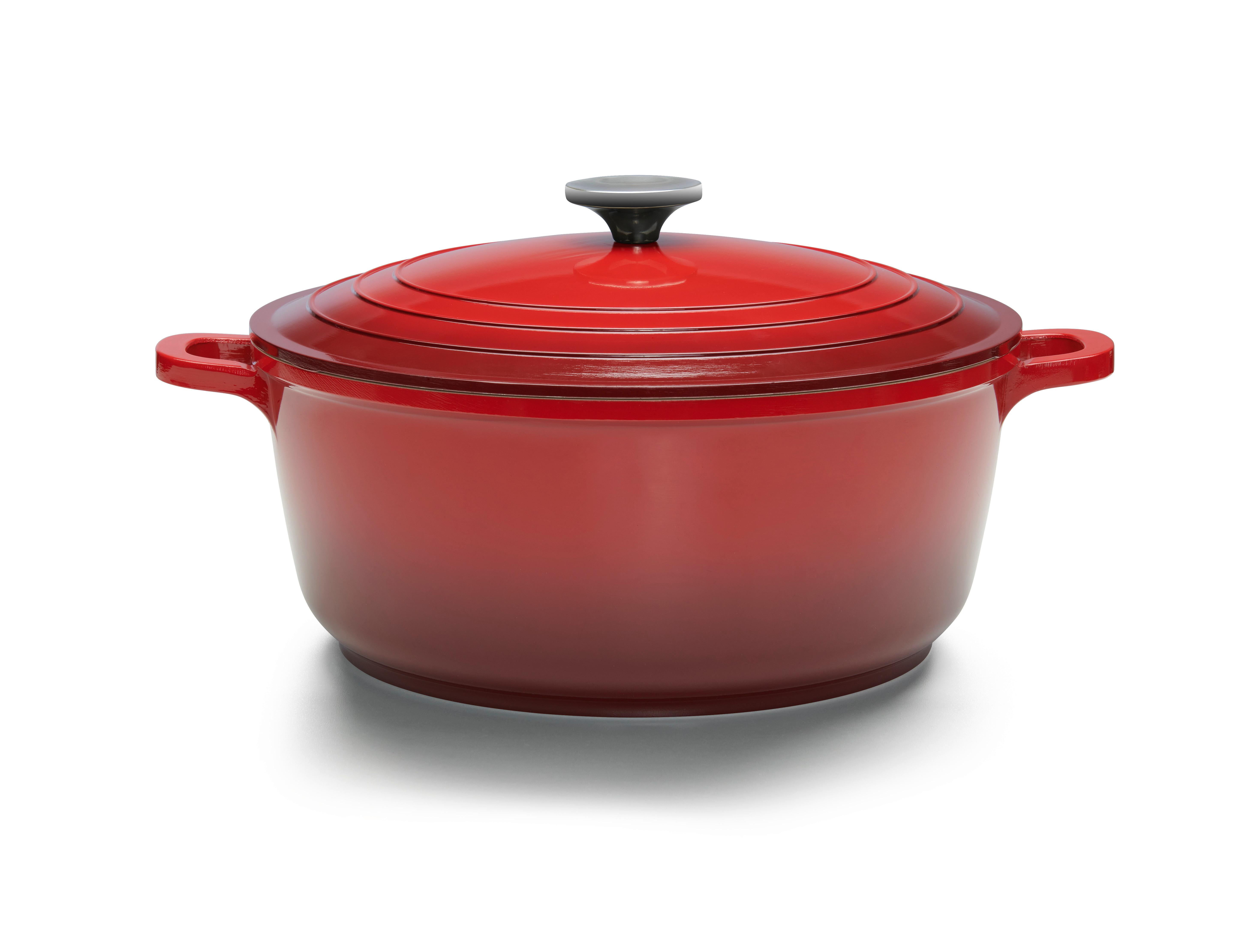 hrniec na pečenie ELISA - L - červená, Konventionell, kov (28/12cm) - Modern Living