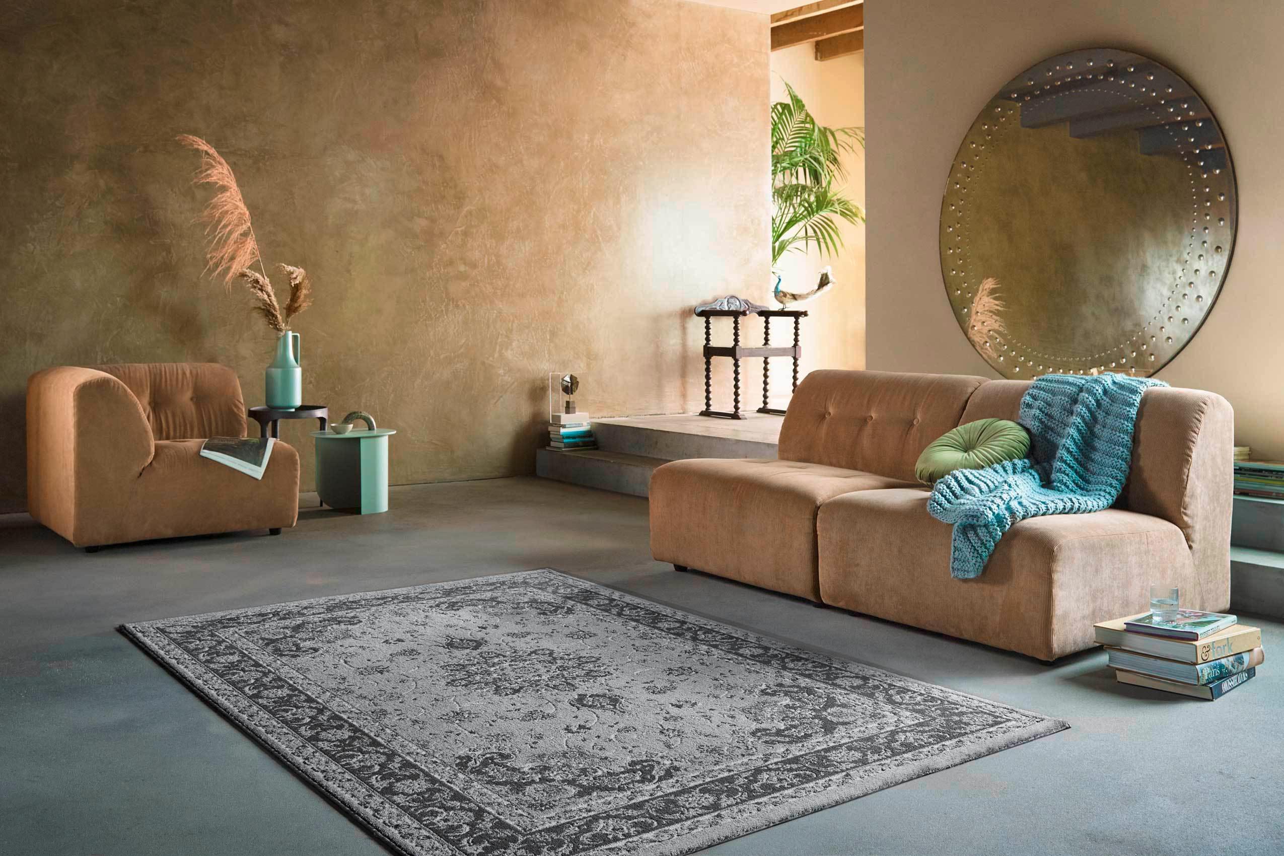 Webteppich Bristol - Grau, LIFESTYLE, Textil (80/150cm) - WECON HOME