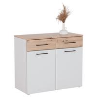 Kommode 100 cm Kontor K11, Eiche Dekor - Eichefarben/Grau, MODERN, Holzwerkstoff (100/87,6/47cm)