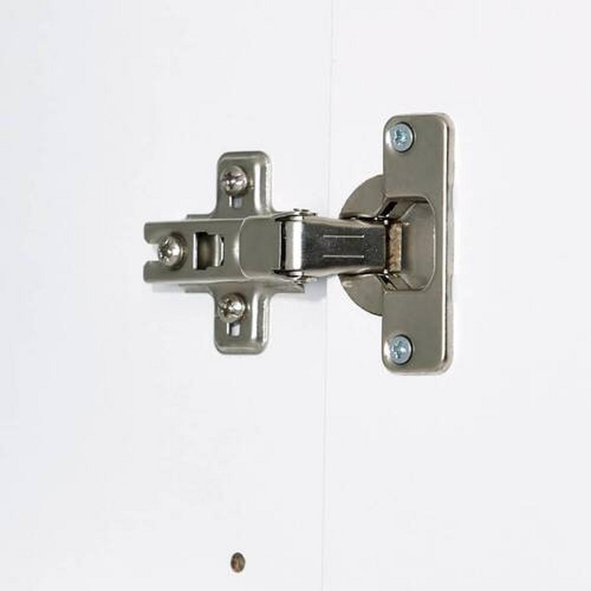 Drehtürenschrank 294 cm Lucca Weiß - Weiß, MODERN, Holzwerkstoff (299/222/60.1cm)