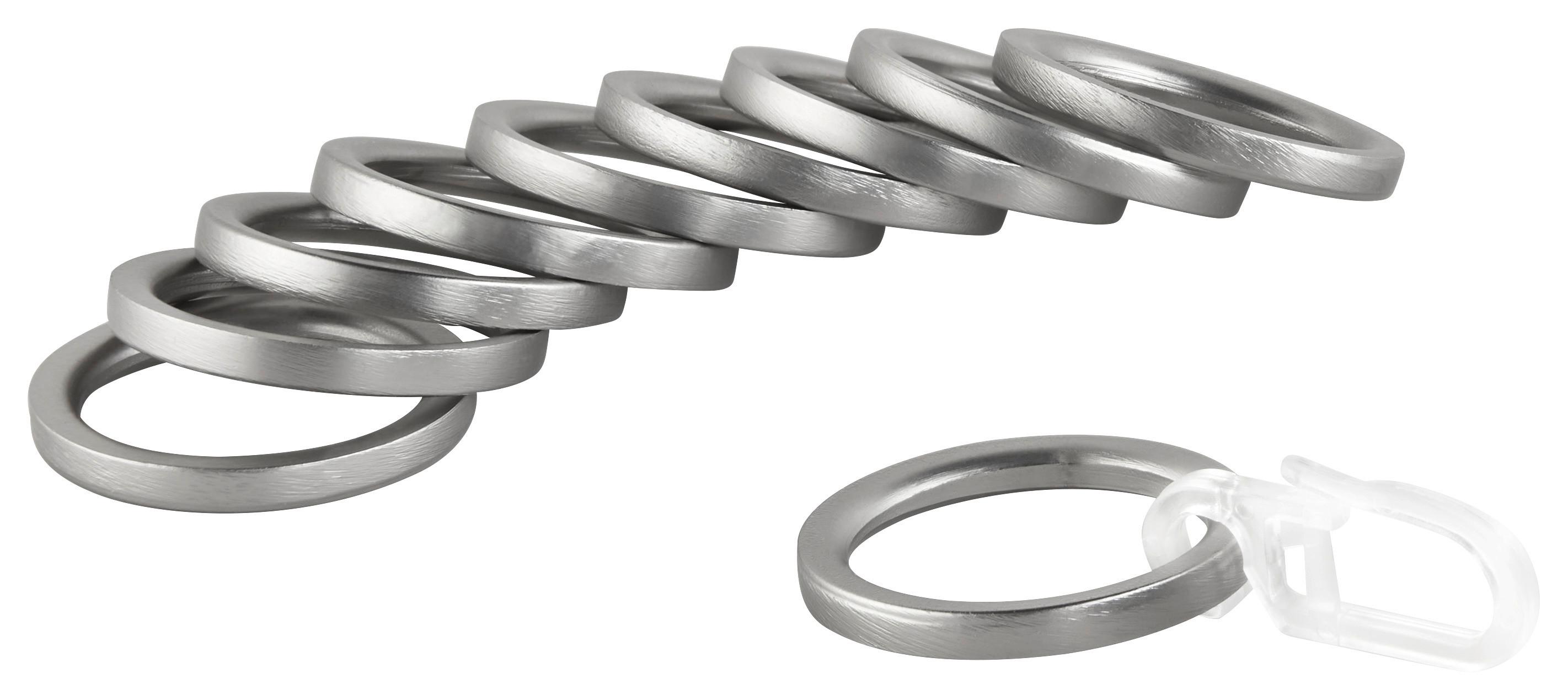 SADA KRÚŽKOV RINGESET FÜR RILLCUBE - farba ušľachtilej ocele/mosadzná, kov (16cm) - Moderano
