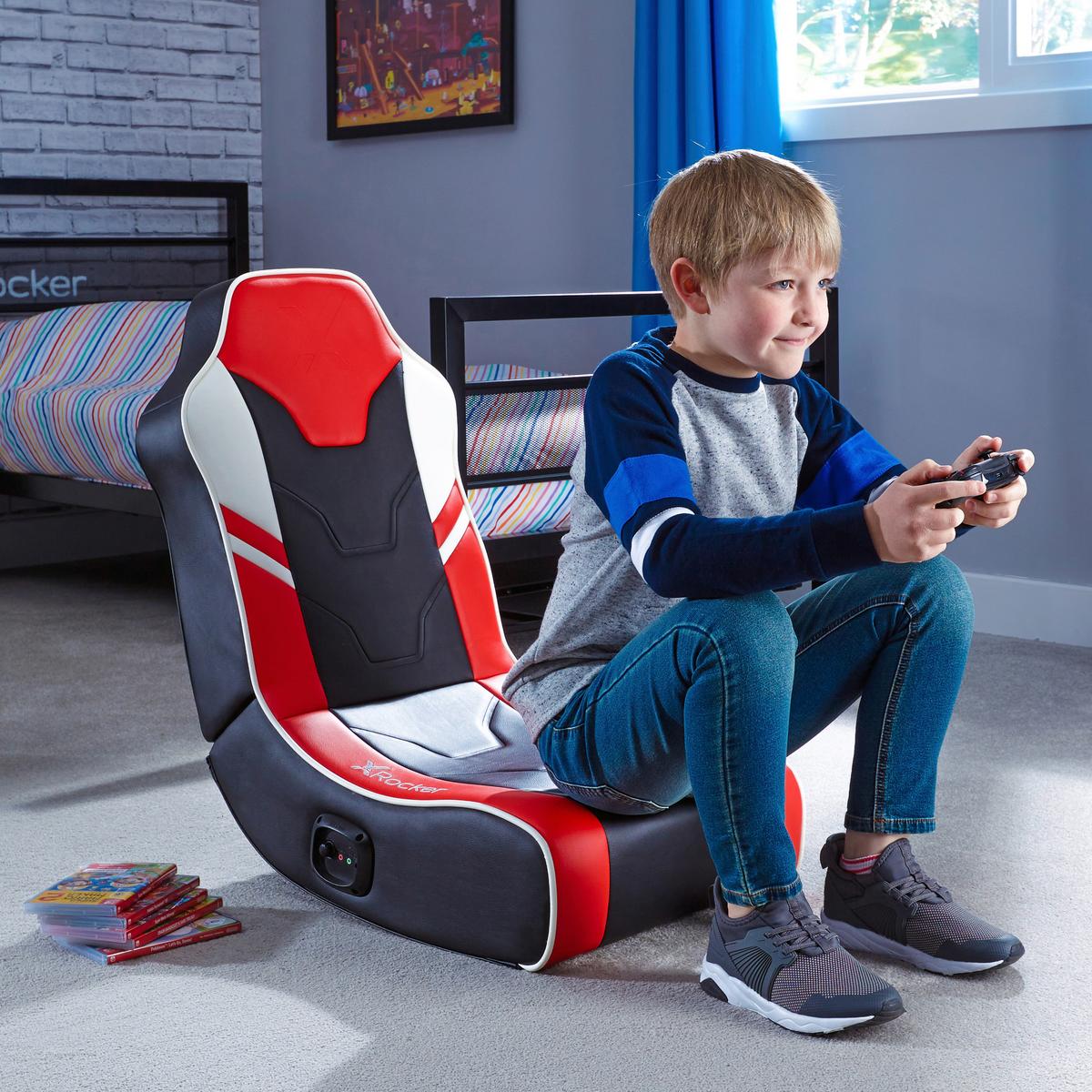 Gamingsessel Shadow 2.0 - Rot, MODERN, Textil (42/64/75cm) - X Rocker