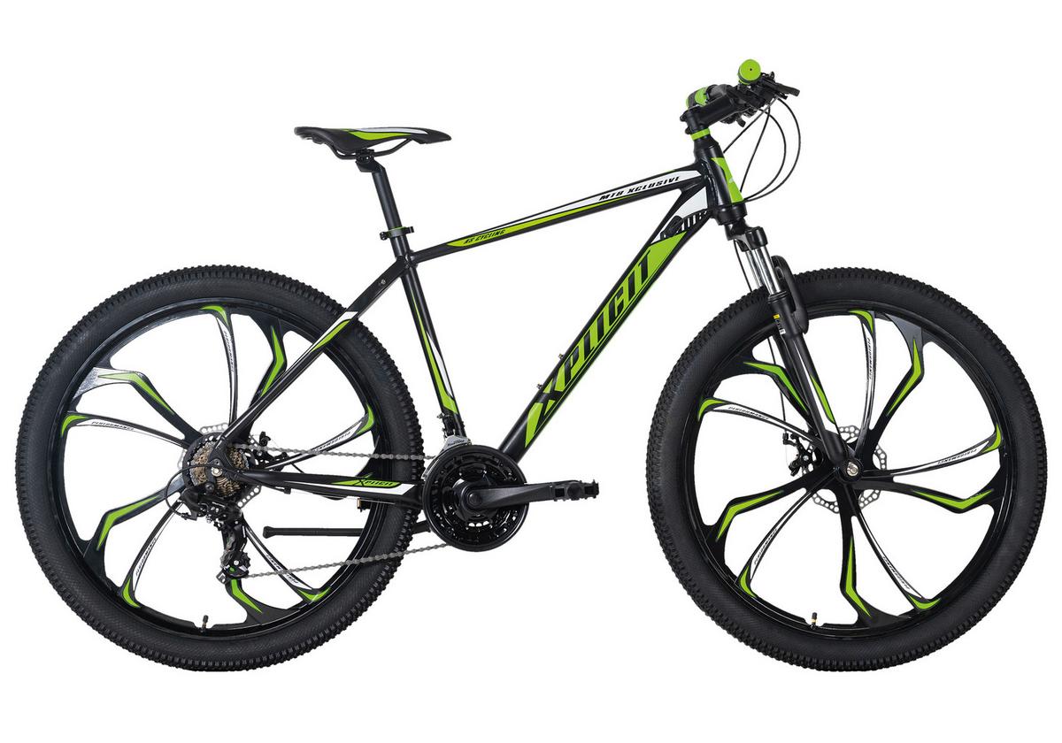Mountainbike Hardtail 27,5 Zoll  Xplicit 21 Gänge - Schwarz/Grün, Basics, Metall (139/76/21cm) - KS Cycling