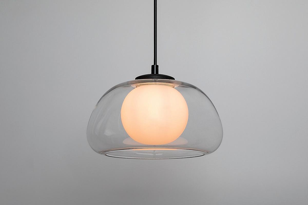 ZÁVĚSNÉ SVÍTIDLO ELOWEN - bílá/černá, Moderní, kov/plast (25/150cm)