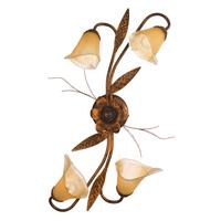 Deckenleuchte 4230/pl4 - Bronzefarben, KONVENTIONELL, Glas/Metall (70/40/25cm)