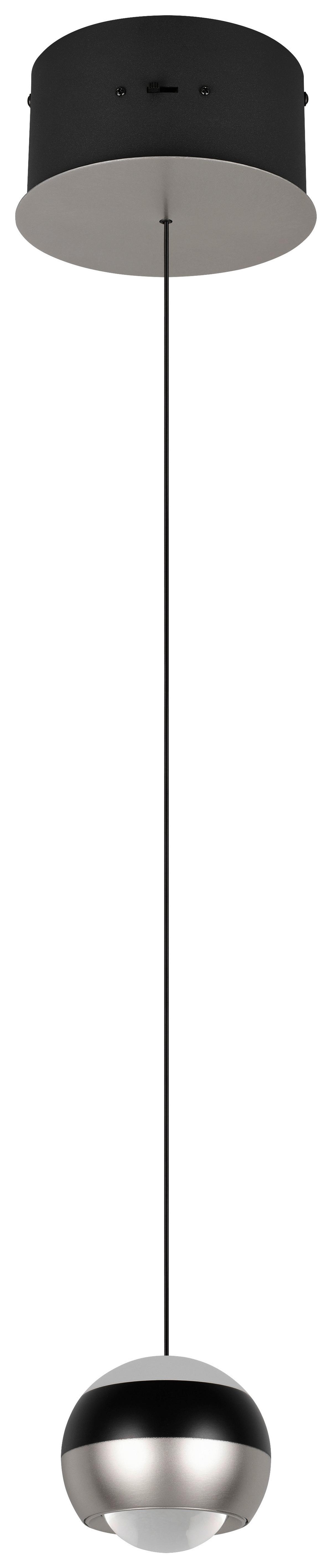 Led-hängeleuchte 344410107 Orbit - Schwarz/Nickelfarben, Design, Metall (15,5/150cm) - Trio Leuchten