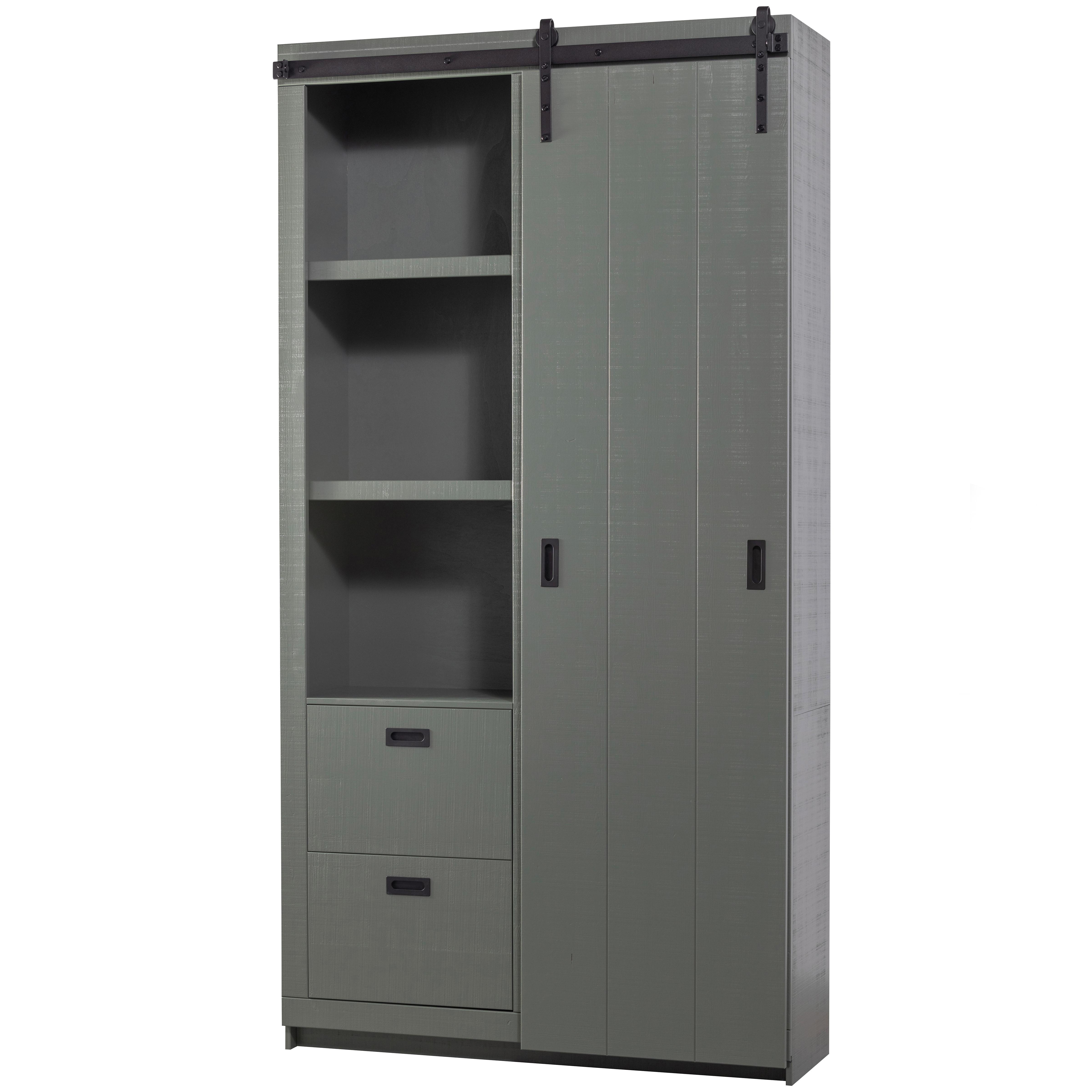 Mehrzweckschrank Slide Barn Grün B: 122 Cm