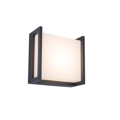 Außenwandleuchte Qubo 8,5w Kunststoff Metall, Wandmontage