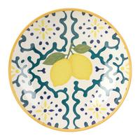 Hlboký tanier LEMONS - modrá/žltá, Konventionell, keramika (21/10,5cm) - Mömax