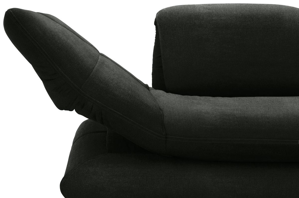 Sessel Looks Xiii - Dunkelgrün/Schwarz, Design, Textil (139 (197)/83 (110)/98cm) - LOOKS by W.Joop