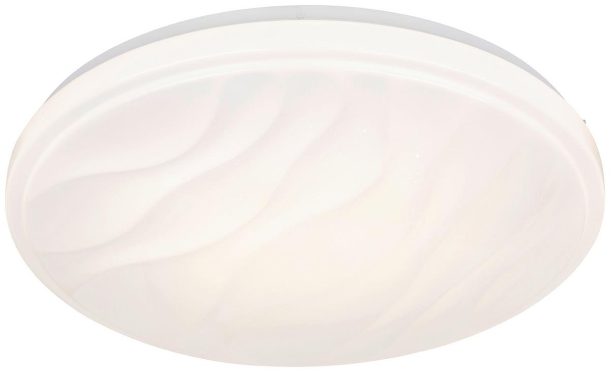 LED-Deckenleuchte Semra - Weiß, KONVENTIONELL, Kunststoff/Metall (48cm) - Luca Bessoni