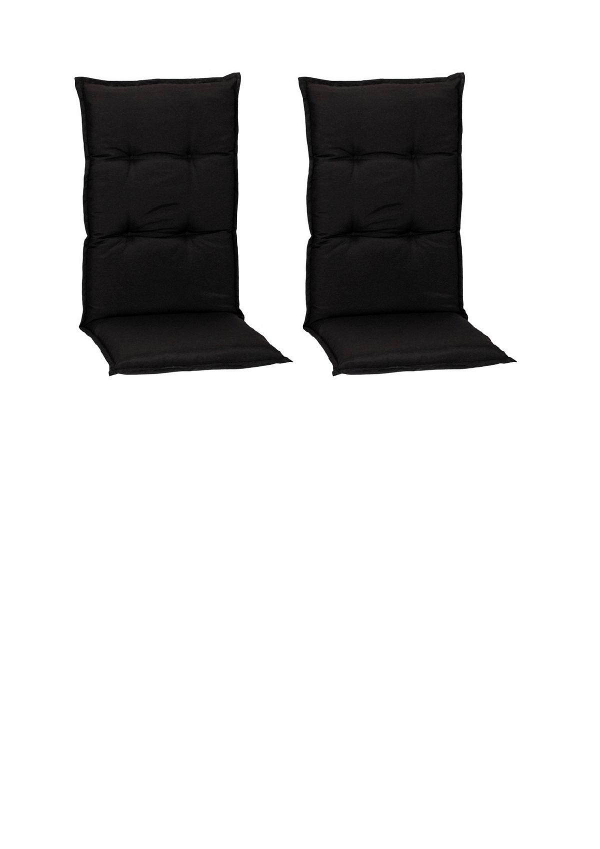Hochlehner Auflagen 2er-Set Trabzon 118x46x8cm Anthrazit - Anthrazit, Basics, Textil (118/46/8cm) - Gardenson