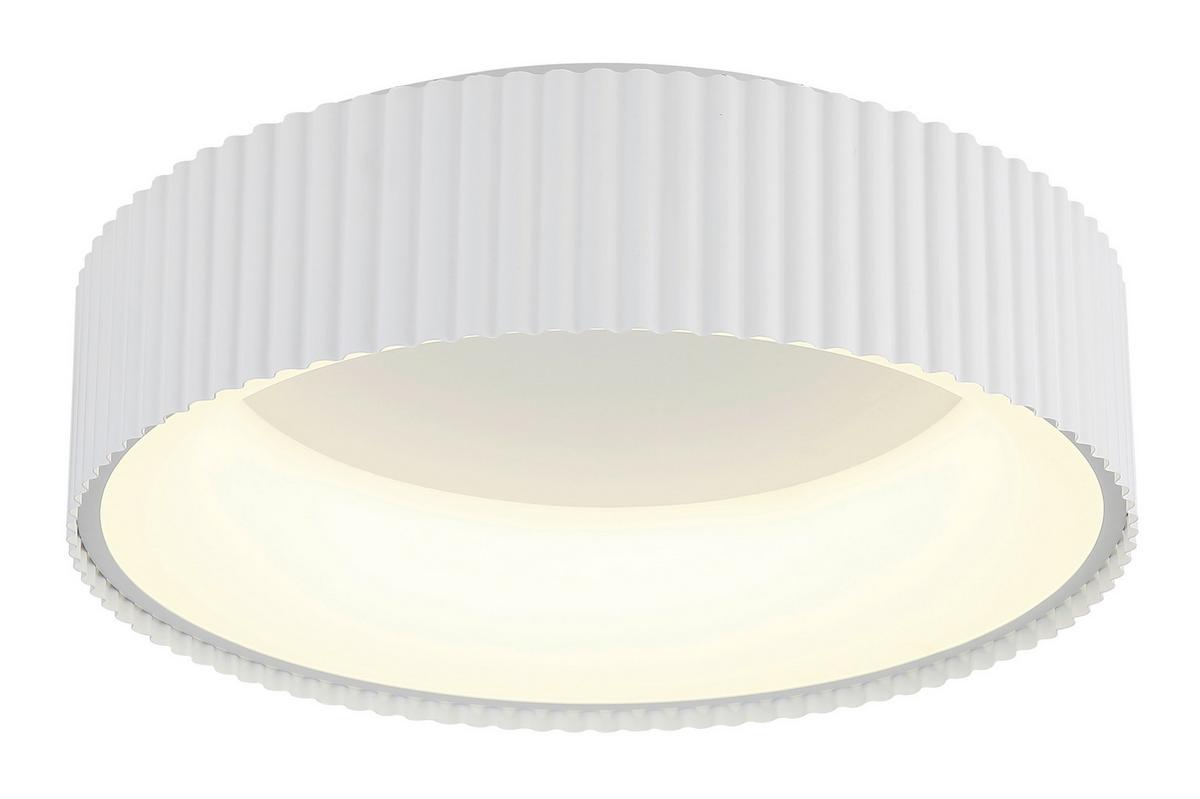 STROPNÍ LED SVÍTIDLO KEMP - bílá, Basics, kov/plast (46/13cm) - Globo