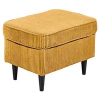 Hocker Oskar Gelb B: 63 Cm - Gelb/Schwarz, Basics, Textil (63/43/42cm) - MID.YOU