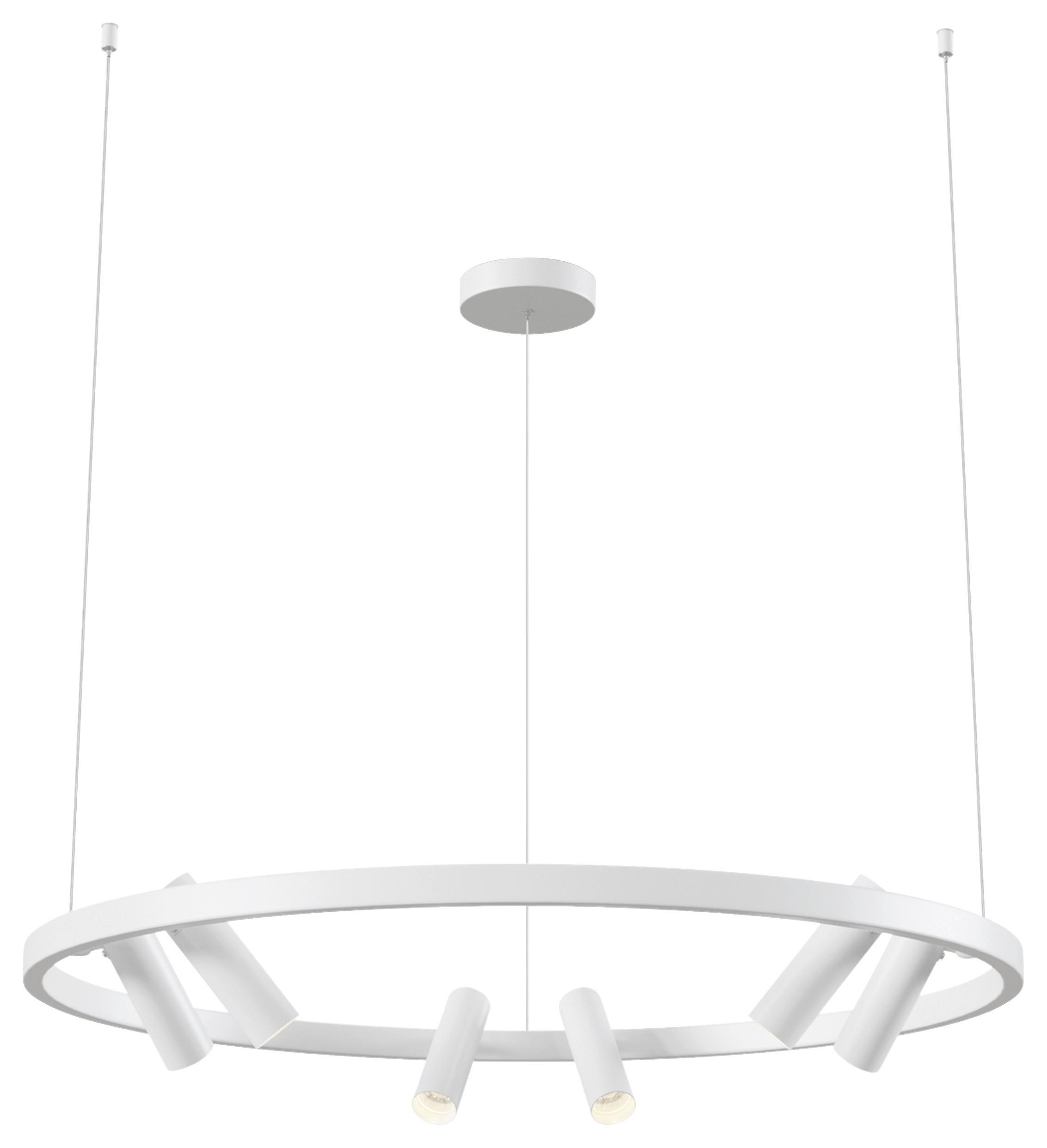 Pendelleuchte Satellite - Weiß, Basics, Metall (90/90/120cm) - MAYTONI