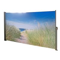 Seitenmarkise 300x160 cm Bunt Norseeküstenmotiv ausziehbar - Silberfarben, Basics, Kunststoff/Metall (300/160/9cm)