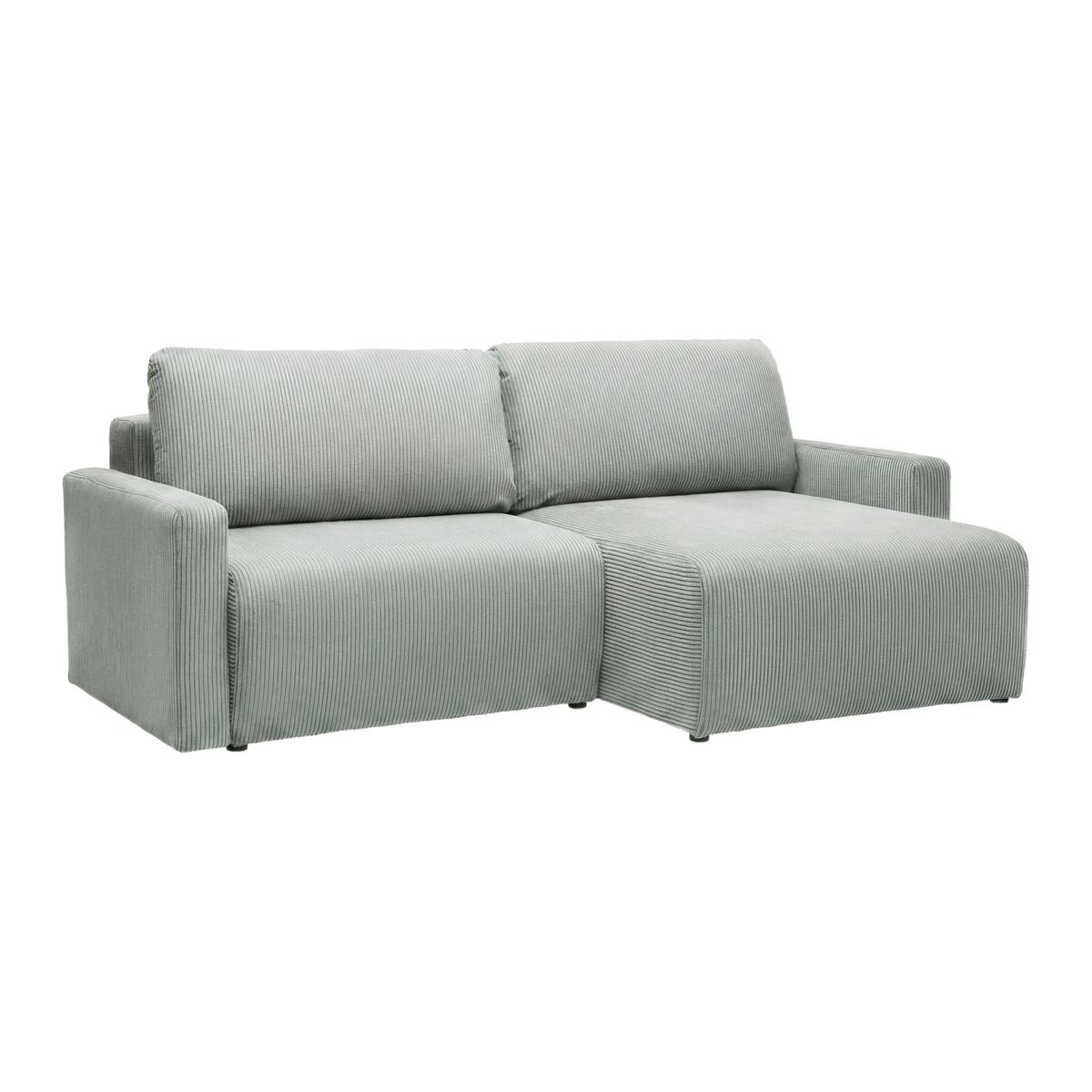 Rohová sedačka DAVE, obojstranná,šalviovozel.menč. - šalviovozelená, Modern, textil (227/146cm) - Based