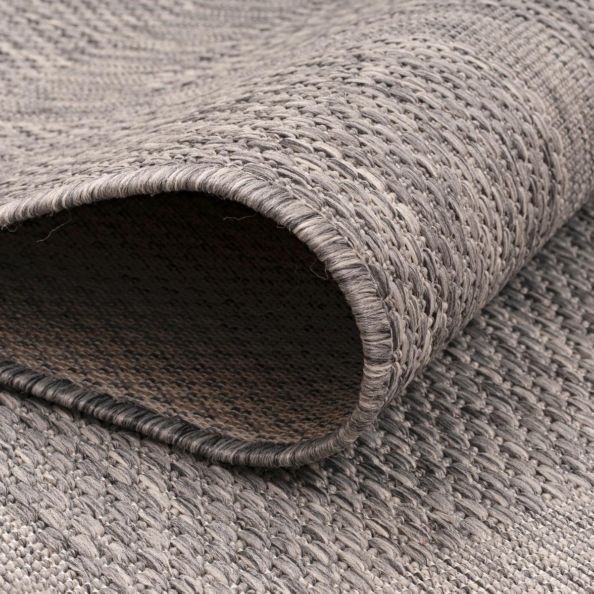 Flachwebteppich Relax - Grau, Basics, Textil (200/200cm) - Novel