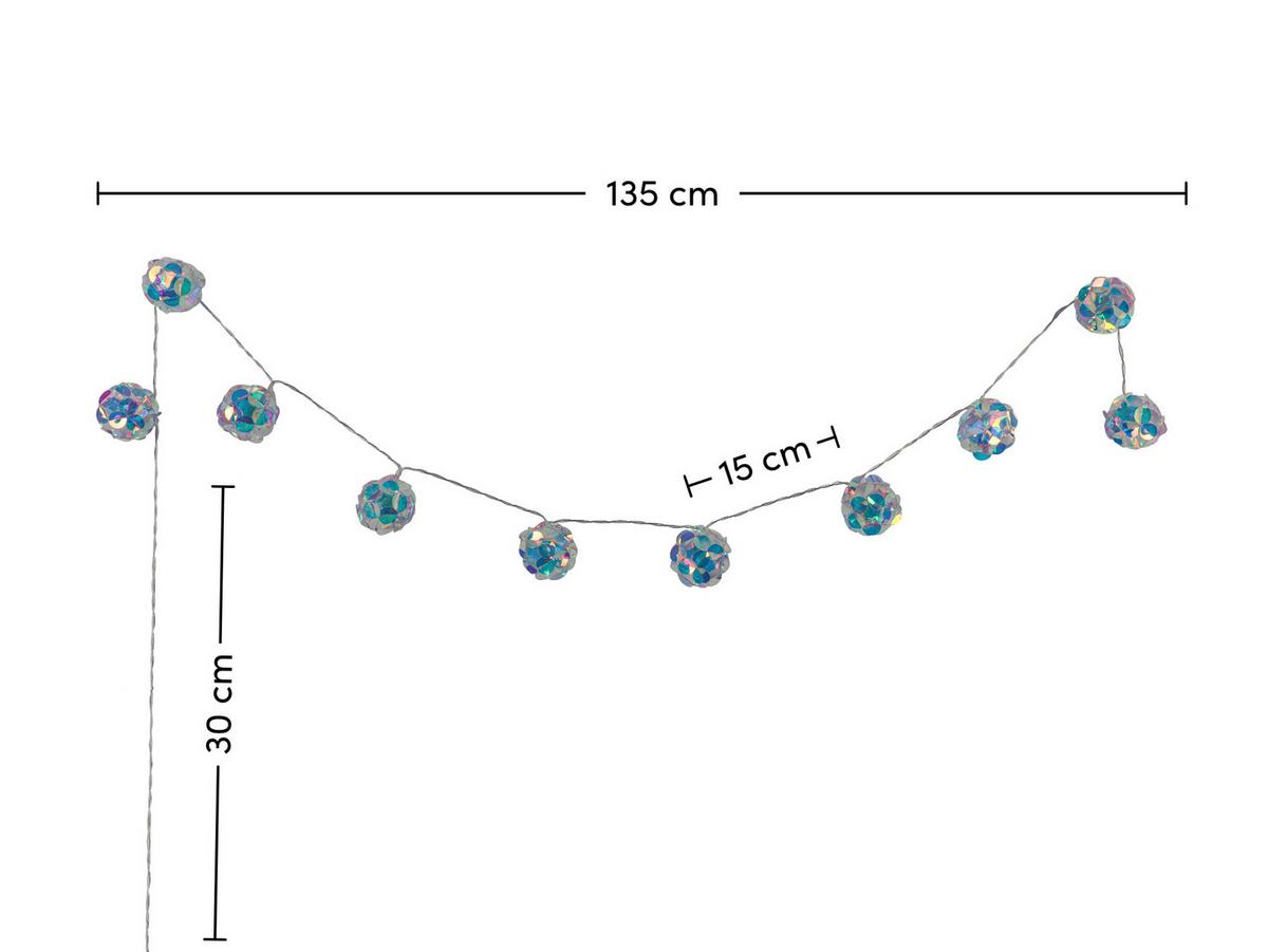 SVĚTELNÝ ŘETĚZ LIEBE - průhledné/perleť, Moderní, plast (165cm) - Mömax