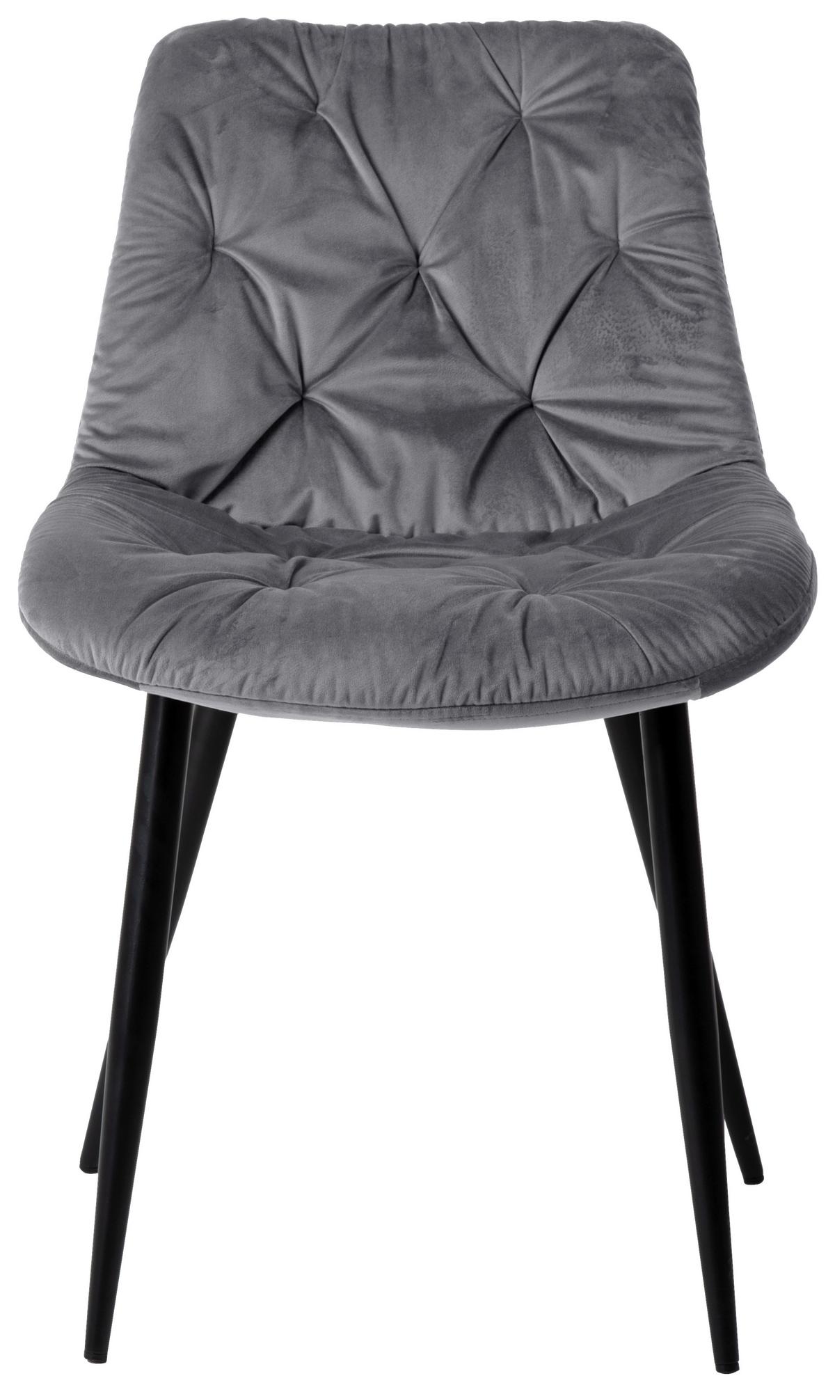 ŽIDLE LIVIA - šedá/černá, Moderní, kov/dřevo (51/86/61cm) - Mömax