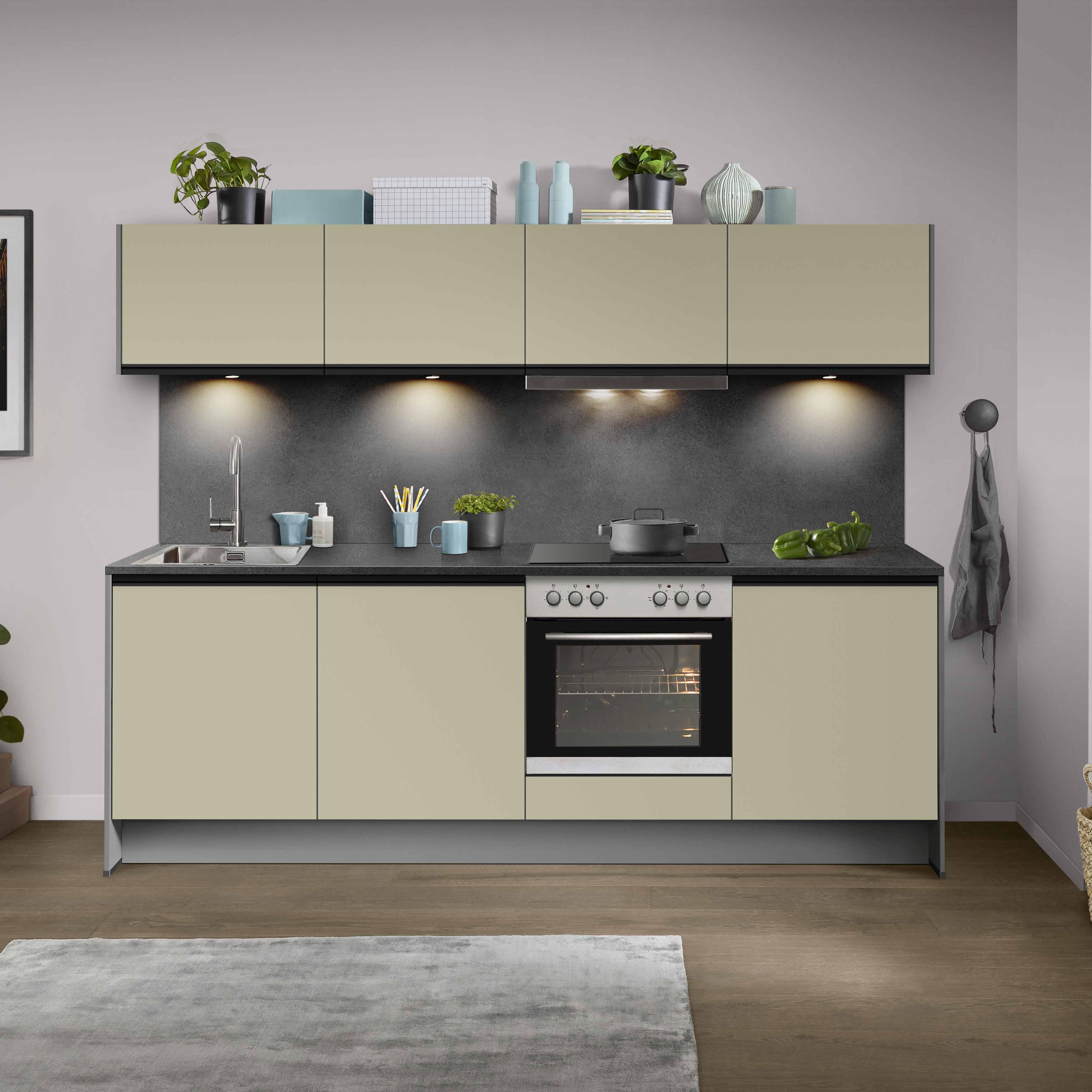 Frontfarbe Ip3150 Salbeigrün Lack Matt - Hellgrün, MODERN, Holzwerkstoff - Impuls