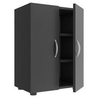 Schuhschrank Ulas Anthrazit B: 48,5 Cm - Anthrazit/Grau, MODERN, Holzwerkstoff (48,5/73,9/32cm) - MID.YOU