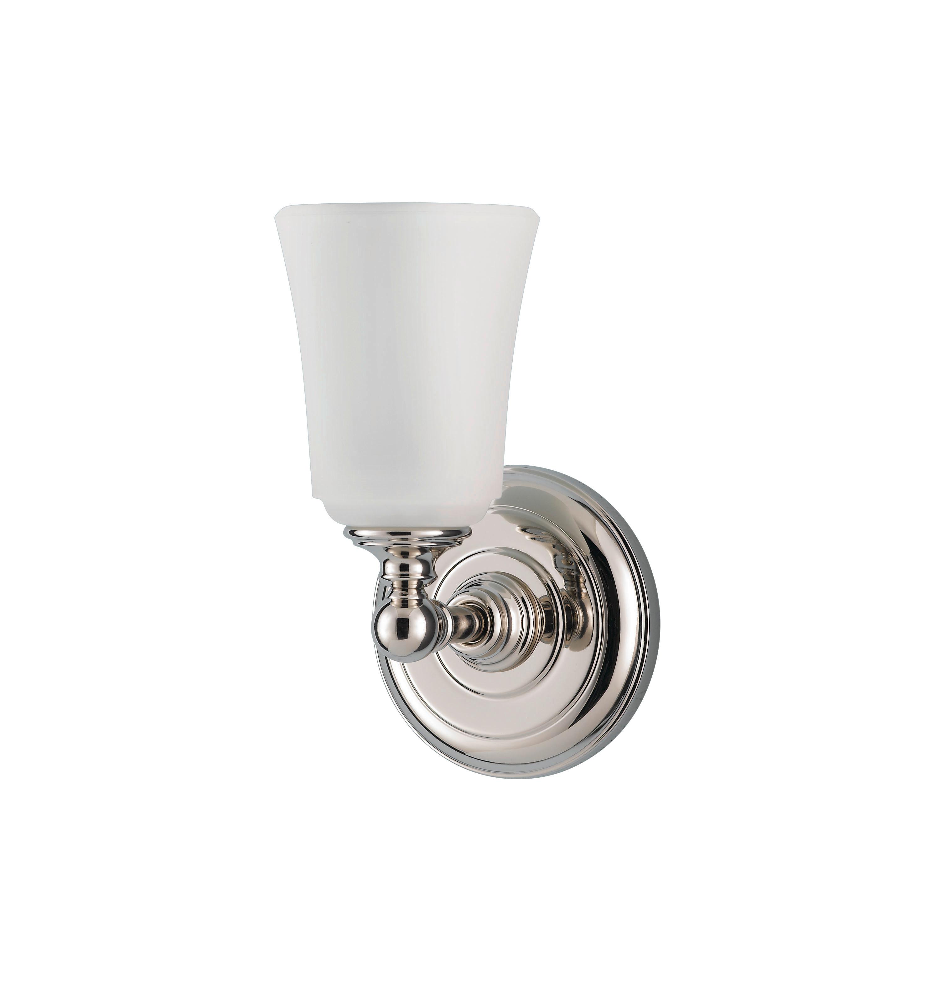 Bad-Wandleuchte Hugolake IP44, 1-flammig in Chromfarben - Chromfarben, Natur, Glas/Metall (13.3/15,2/24,8cm) - Elstead Lighting