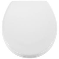 WC-Sitz Weiß Mit Absenkautomatik B 37,5 cm - Weiß, KONVENTIONELL, Kunststoff (37,5/45,0cm)