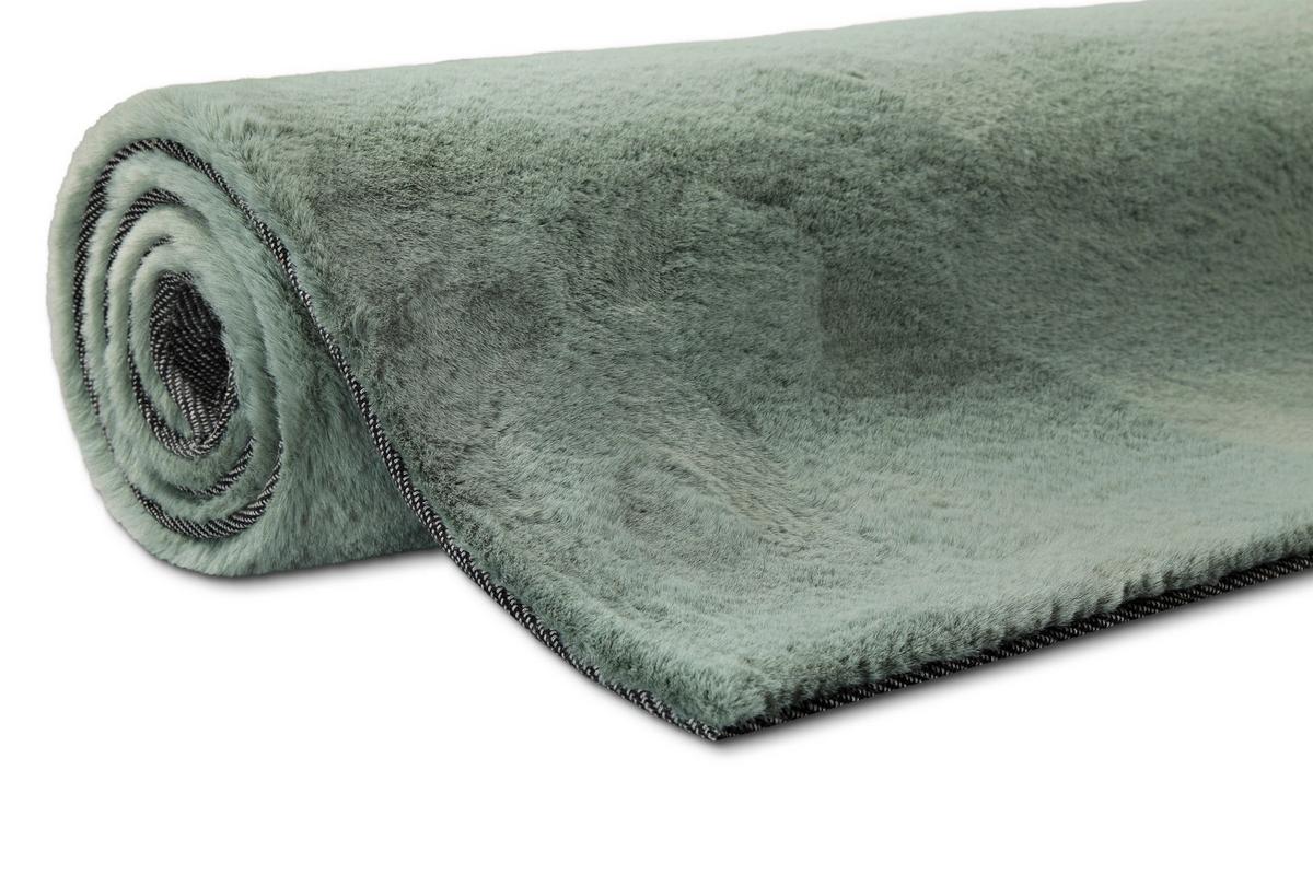 Hochflorteppich Grün, Bxl: Ca. 70x140 Cm - Salbeigrün, KONVENTIONELL, Textil (70/140cm) - Esprit