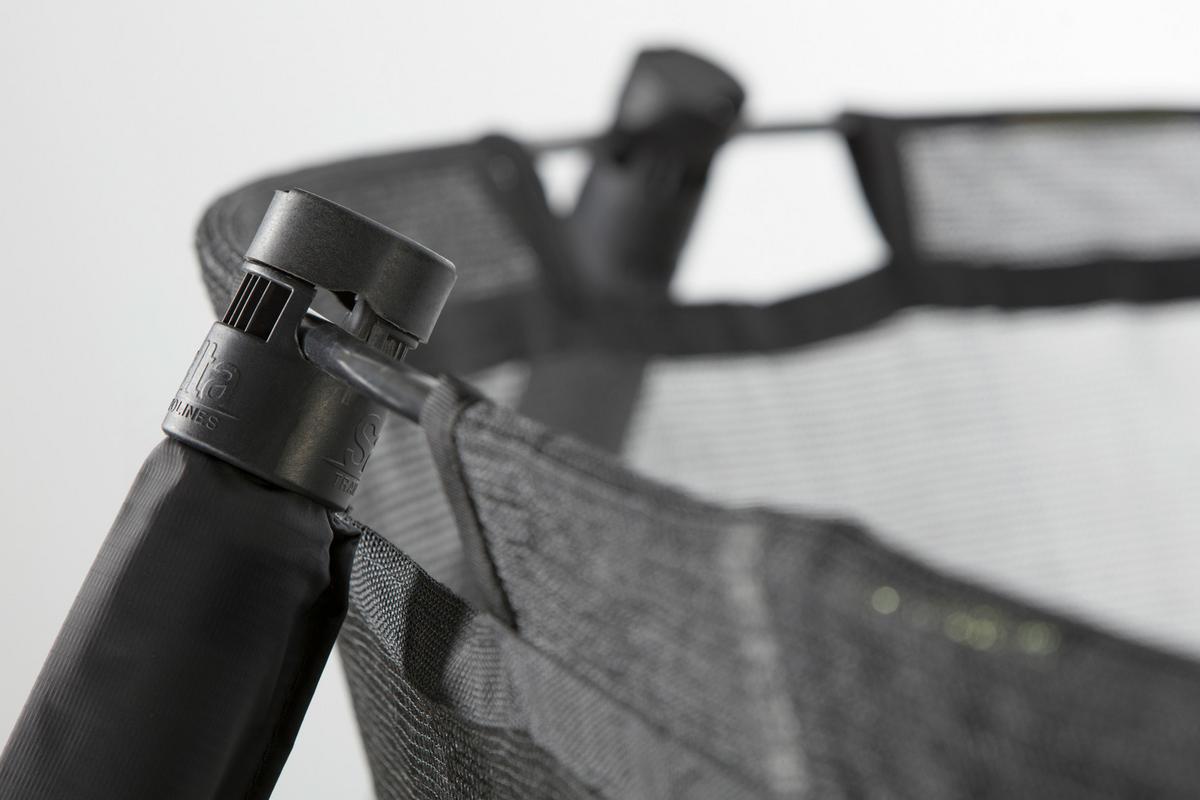 Trampolin 5361 - Schwarz, KONVENTIONELL, Metall (153/214cm) - Salta