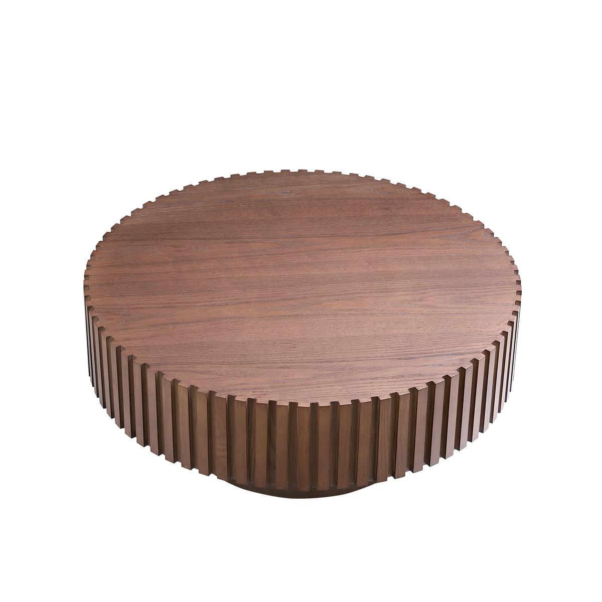 Couchtisch Walnussfarben D: 80 Cm - Walnussfarben, MODERN, Holzwerkstoff (80/80/34cm) - Livetastic